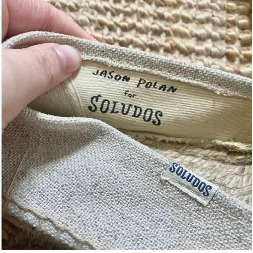 SOLUDOS X JASON PILAN slip-on espadrilles HAMBURGER & FRIES  size 10